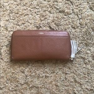 Leather brown wallet